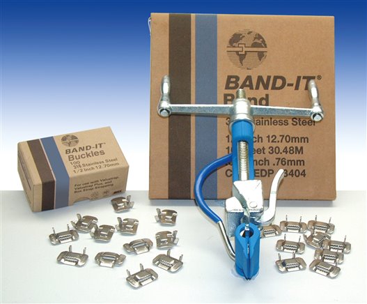 Voorbeeldig Afbeelding: Band-It Band, Band-It Buckles, montagewerktuig