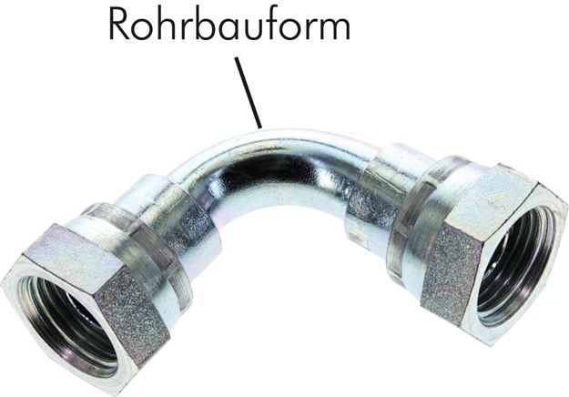 Voorbeeldig Afbeelding: Hoek-schroefverbinding 90° met G-tap (60° universele dichtkegel, binnen), staal verzinkt,